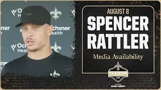 Spencer Rattler on being named starter, offensive line | Saints Training Camp 2025