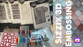 Sizzix Tim Holtz: 3D A5 Embossing Folders: Favourite Techniques and Ranger Color Combinations