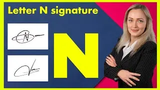 ✔️ N signature style | Signature style of my name N | Signature style of N