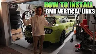 I INSTALLED DRAG RACING SUSPENSION PARTS ON MY WHIPPLE SUPERCHARGED MUSTANG GT! (BMR VERTICAL LINKS)
