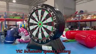 Fun Shooting Target Game - Giant Inflatable Dart Board for Kids and Adults, Football Darts