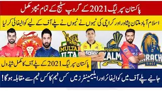 PSL 2021: Complete Schedule of Pakistan Super League 2021 playoffs.