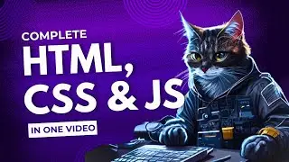 HTML, CSS & JavaScript in 1 Video Crash Course: Fundamentals & Coding for beginners | Website dev.