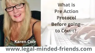 QUESTION: What is Pre Action Protocol Before Going To Court ?