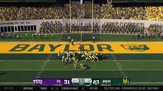 EA College Football 26 Sooner Magic Dynasty 2030 Week 11 TCU @ Baylor