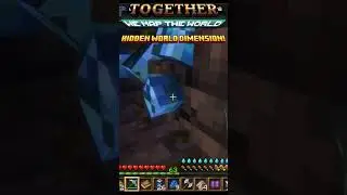 HIDDEN WORLD DIMENSION in MINECRAFT || Together we map the world #minecraft #minecraftmods #dragon