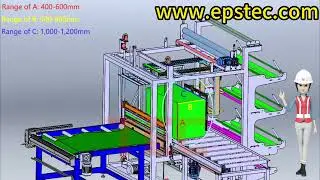 Customize height for tight and fast 4 side EPS block sheet wrapping machine