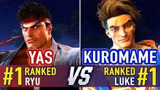 SF6 🤜 YAS (#1 Ranked Ryu) vs KUROMAME (#1 Ranked Luke) 🤛 SF6 High Level Gameplay