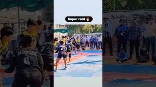 Super raid🔥#trending #kabaddi #girlkabaddi #fireworks