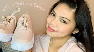 Распаковка новых кроссовок Nike AirForce 1 PIXEL в цвете Particle Beige + примерка и скидка на товары для здоровья | Glez