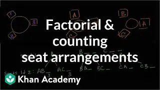Factorial and counting seat arrangements | Probability and Statistics | Khan Academy