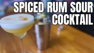 HOW TO MAKE A SPICED RUM SOUR COCKTAIL