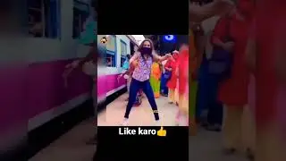 Girl at railway station|funny video 😂😂|fuddu baba|YouTube video|#shorts