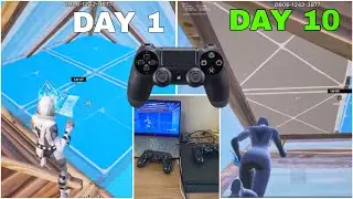 I Went PRO in 10 days WORST SET UP controller 🎮 Fortnite 