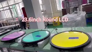 Indoor Large LCD Circle Screen Display Big Round Shape Panel Sign Video Wall Screen for Advertising