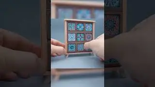 DIY miniature  drawer cabinet solid wood locker model #Shorts （51）