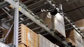 Autonomous drones doing warehouse inventory at Ikea.