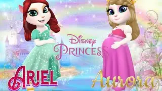 My Talking Angela 2: PREGNANT Ariel vs Aurora! 🧜&zwj;♀️👑 New Update Cosplay! |