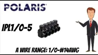 Polaris IPL1/0-5 Black Five Port Insulated Tap