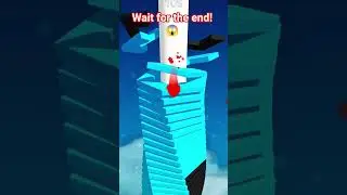 Wait for the end! 😱 Epic Stack Ball Speedrun #gaming #stackball #shorts