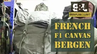 French F1 Vintage Canvas Rucksack
