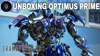 Comicave Studios  ( Transformers Age Of Extinction ) Optimus Prime 8  scale: 1/22  Unboxing  ﻿ [4K]