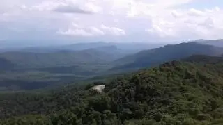 Hike at Frying Pan Mountain Tower. Norrh Carolina