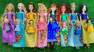 ASMR 5 MYSTERY SURPRISES Disney Princess Mattel Miniature Dolls Satisfying Unboxing NO Talking Video