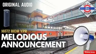 📢 Crystal Clear Announcement | 16572 Bidar Yesvantpur Express | Bidar Railway Station #bidarrailway 