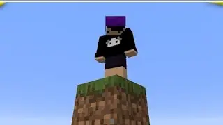 Jogando em um bloco no Minecraft 