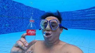 Coke Original Drink & Burp Underwater