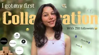 I got my first collaboration with 250 followers 😭 | how to get the collab 💸 | glamby_pratiksha | 