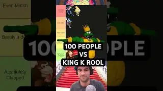 Can 100 People Beat up King K Rool? #nintendo