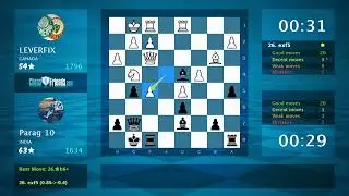 Chess Game Analysis: LEVERFIX - Parag 10, 0-1 (By ChessFriends.com)