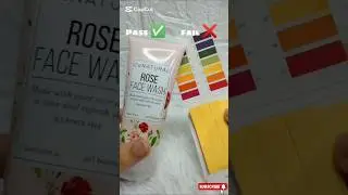 Connatural rose face wash pH test 🤯#foryou #shortsfeed #viral #conatural #trending #fypシ゚viral
