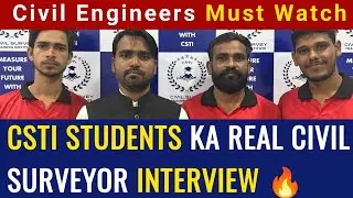 Civil Surveyor Interview Questions and Answers | CSTI Students Live Interview