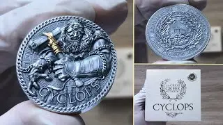 2022 Mint XXI The Great Greek Mythology Series: Cyclops 1oz Silver High Relief Antique finish Coin