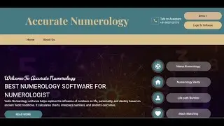 Vedic Numerology Software Demo #vedicnumerologysoftware #india #gujarat  #numerologist #uk
