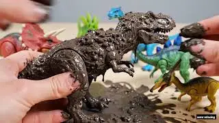 &ldquo;Dinosaur Toy Adventure in the Mud &ndash; Satisfying Squish, Slow Play, and Relaxing ASMR&rdquo;
