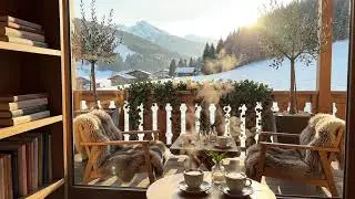 Peaceful Morning Jazz Caf&eacute; ☀️ Cozy Winter Ambience for Focus, Work & Study