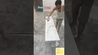 APLY ONE COAT P S WHITE ON DUCO PAINT 🎨 #interiordesign #spraypaint #shortvideo