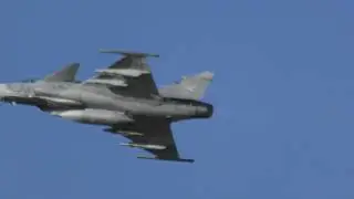 HuAF JAS 39 Gripen takeoff
