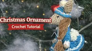 Crocheting a Flat Christmas Ornament 🎄🧶