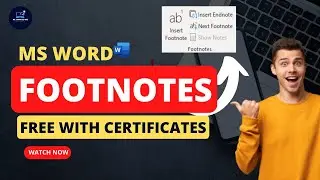 MS WORD TUTORIAL : Footnotes Group  | Learn Ms Office Certificate. by  @mr.computerwiz
