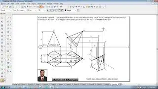 Example 21 on Projections of Solids