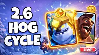 LIVE 🔥 Hog Cycle 2.6 Ladder Push | #clashroyale
