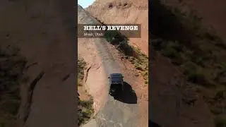 OH NO! We crashed on Moab's HELL'S REVENGE // #shorts