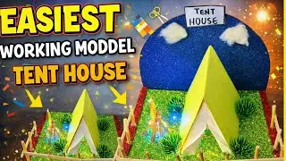 Working Amazing Tent House Model 😍 | Easy & Low Cost | Tent House Model for School Project |