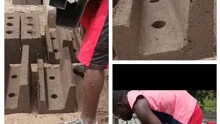 concrete block molding for beam mordern  solution, no plank no capenter needed.  pls share🙏🙏
