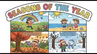 Seasons of the Year 🌸☀️🍁❄️ | Fun Learning Song for Kids | Happy Tale & Tune